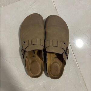 Brown Slip-On Clogs